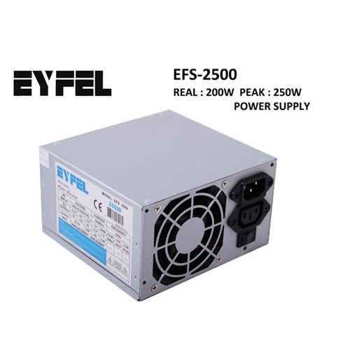 EYFEL EFS-2500 250W PEAK Atx Power Supply 12 Cm Fan
