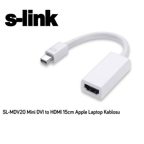 Apple Mini Dvi to HDMI ( 0.15 Metre ) Apple Laptop Görüntü Kablosu