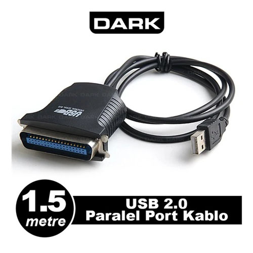 Dark DK-CB-USB2XLPT USB/LPT Dönüştürücü Printer Kablosu ( 1.5 Metre )