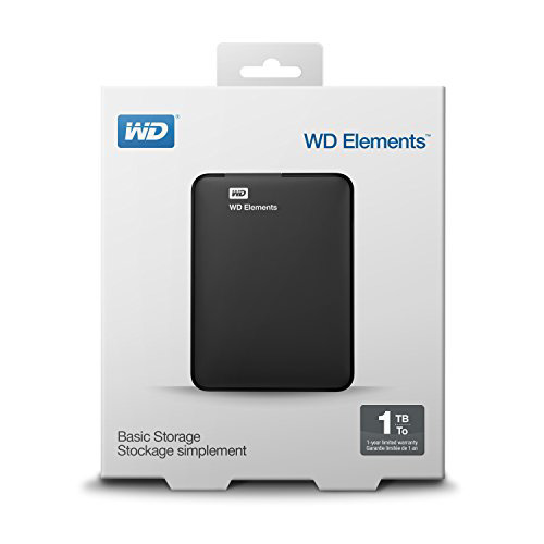 WD 2.5 ELEMENTS 1TB USB 3.0 EXTERNAL HDD SİYAH WDBUZG0010BBK-WESN
