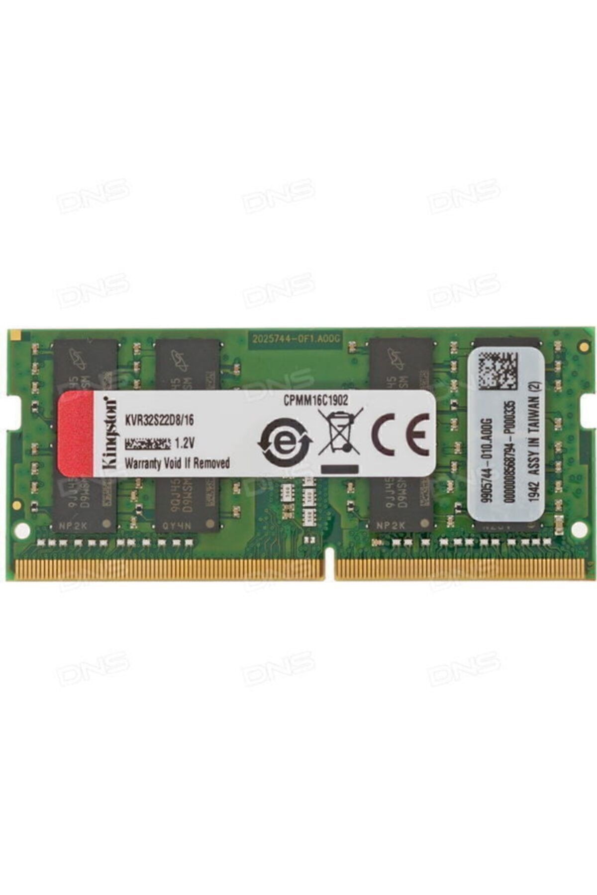 KINGSTON 16GB DDR4 3200Mhz CL22 Notebook Ram KVR32S22D8/16 (Kutusuz) (1.2V)