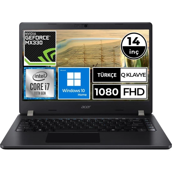 ACER TravelMate P2 i5 1135G7 8GB 256GB SSD 15.6 Full HD 2GB MX330 Free Dos Taşınabilir Bilgisayar HC