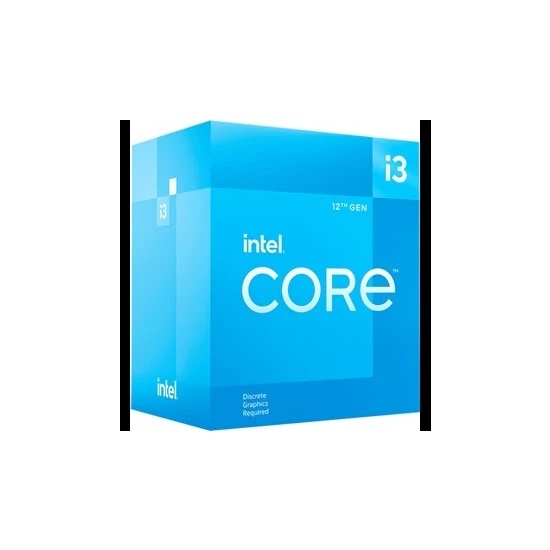 INTEL Core i3 12100F 4 4.30 GHz 12MB 1700P BOX FAN VAR(Ekran Kartı Gerektirir)(12.Nesil) 