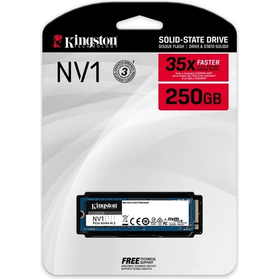 KINGSTON NV1 250GB M.2 NVMe PCIe 3000/1300 SSD SNV2S/250G