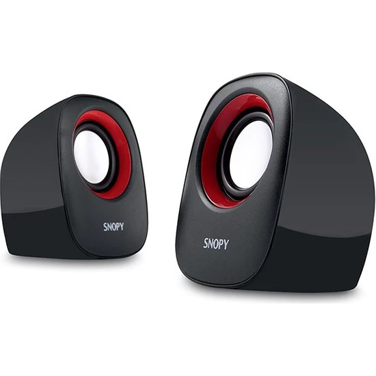 SNOPY SN-120 1+1 6 W Usb Siyah/Kırmızı Masaüstü Speaker