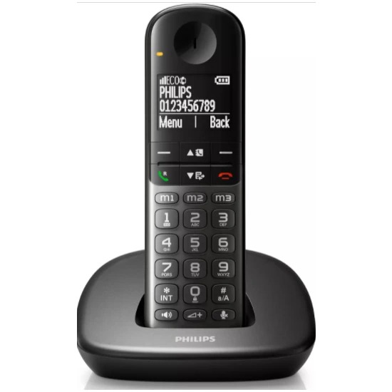 PHILIPS XL4901DS Dect 1.9 Lcd Ekran Ahize Hoparlörlü (Aydınlatmalı Işıklı) Kablosuz Telefon Siyah