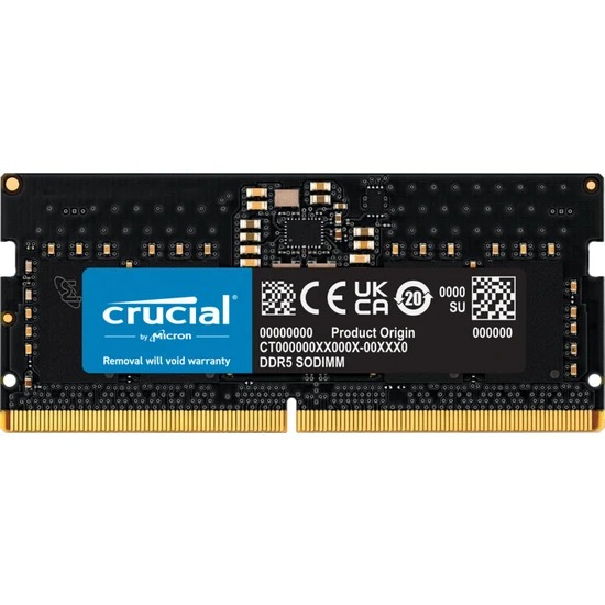 CRUCIAL 32GB DDR5 5600Mhz CL46 Notebook Ram CT32G56C46S5 (1.1V)