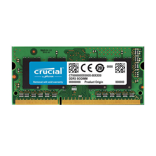 CRUCIAL 8GB DDR3L 1600Mhz CL11 Notebook Ram CT102464BF160B (1.35V)