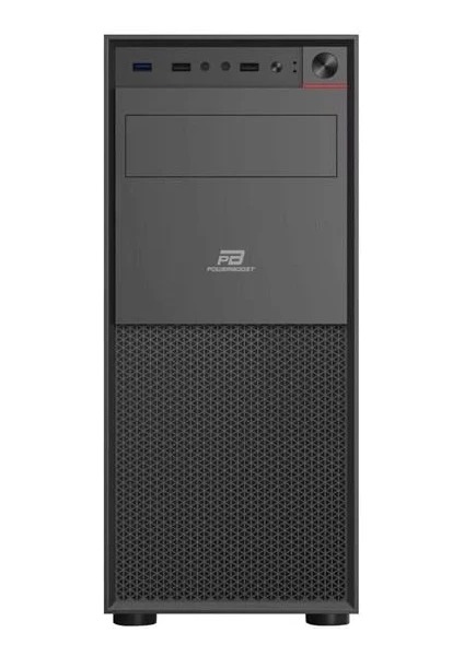 PowerBoost PB-A400B 400W DVD Yuvalı Panel 12cm fan +usb 3.0 Atx Kasa