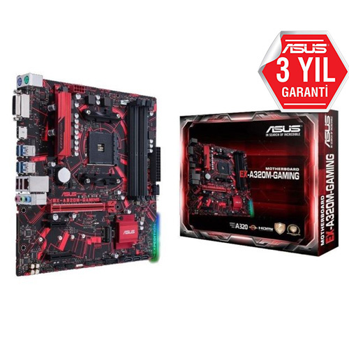 ASUS AMD EX-A320M-GAMING DDR4 2666 VGA GLAN AM4