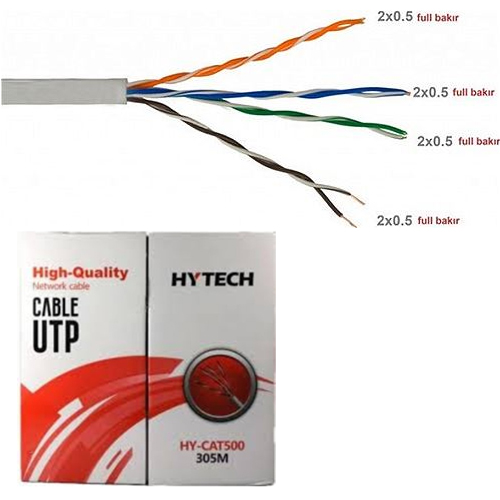 Hytech HY-CAT500 Cat5 Utp ( 305 Metre ) Network Kablosu