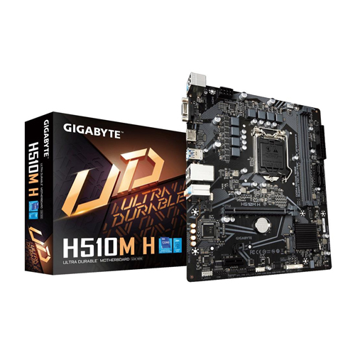 GIGABYTE INTEL H510M H V2 DDR4 3200 VGA HDMI M.2 1200P (10-11. Nesil)