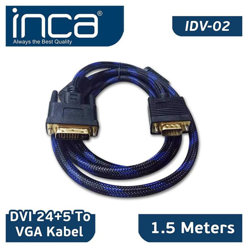 INCA IDV-02 DVI 24+5 TO VGA ÇEVIRICI KABLO