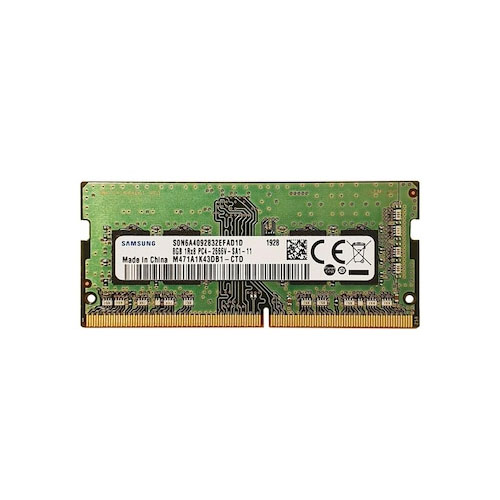 SAMSUNG 8GB DDR4 2666Mhz CL19 Notebook Ram (M471A1K43DB1-CTD) (Kutusuz) (1.2V)