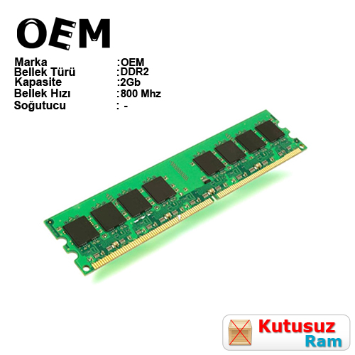 OEM 2GB 800Mhz DDR2 Pc Ram