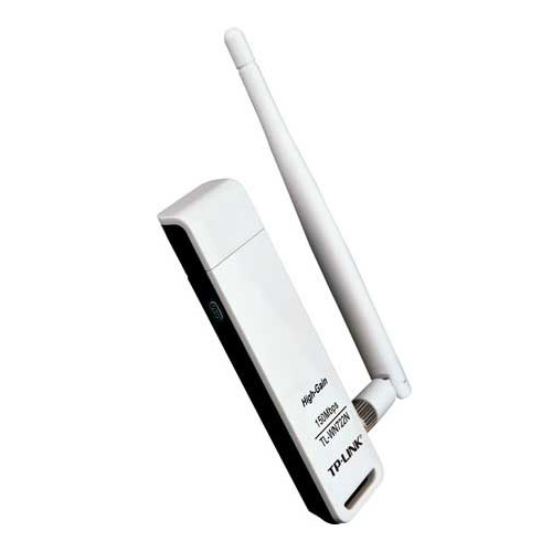 TP-LINK TL-WN722N 150Mbps 802.11b/g USB Kablosuz Adaptr Antenli