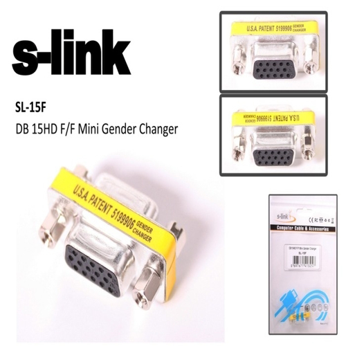 S-LINK SL-15F 15 Pin (F/F) Vga Metal evirici