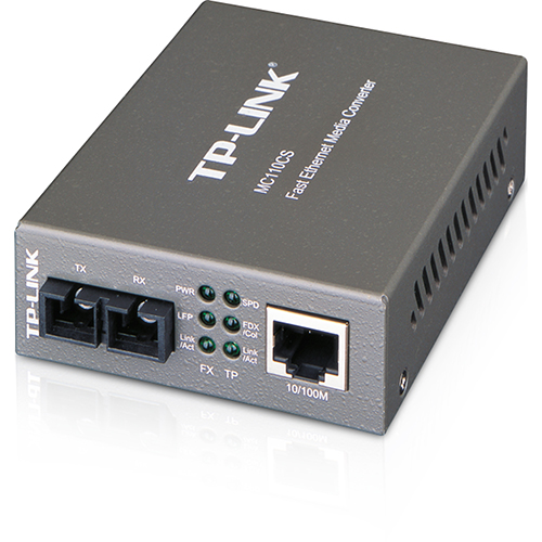 TP-LINK MC110CS 1 Port Ethernet 20 Km Media Converter 100Base-TX,100Base-FX