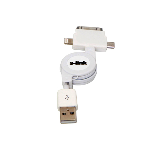 S-LINK IP-544 phone 4 ve 5 pad Micro Usb Beyaz arj Kablosu