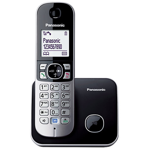 PANASONIC KX-TG6811 DECT TELEFON Caller ID (50 numara hafzal) Siyah