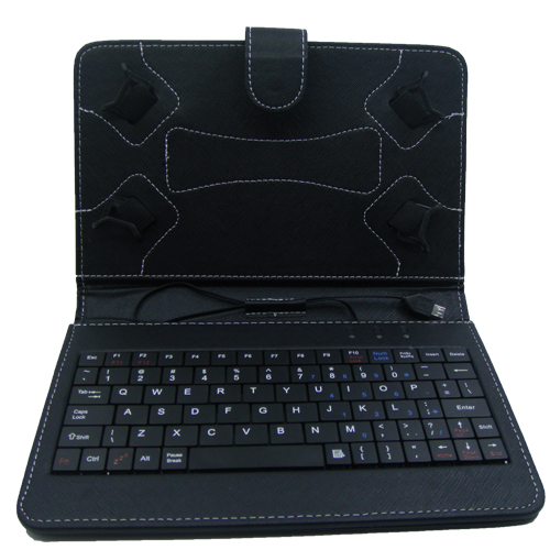 ERGOTECH 7 Micro Usb 5 Pin Tablet Kılıfı Klavyeli Siyah