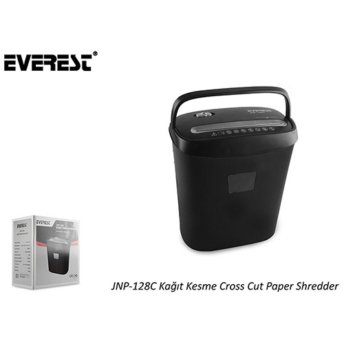 EVEREST JNP-128C Kağıt Kesme Cross Cut Paper Shredder Evrak İmha Makinası