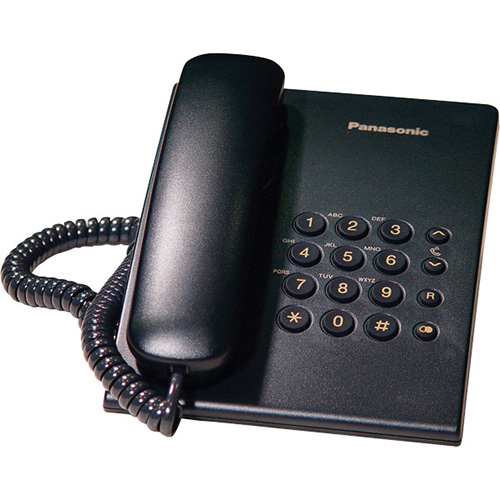 PANASONIC KX-TS500 KABLOLU MASA TELEFONU Siyah