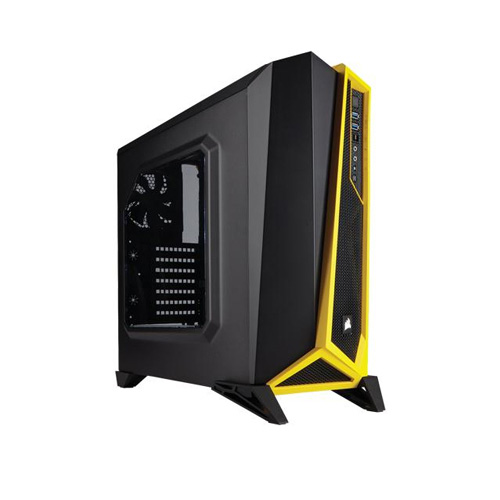 CORSAIR Spec-Alpha CC-9011094-WW (Powersız) Çelik Siyah/Sarı Pencereli Gaming Kasa