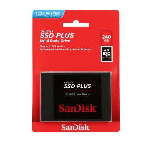 SANDISK PLUS 2.5 240GB SATA3 530/440 SSD SDSSDA-240G-G26