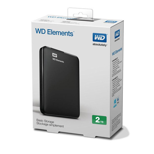 WD 2.5 ELEMENTS 2TB USB 3.0 HARICI HARDDISK SİYAH WDBU6Y0020BBK-WESN
