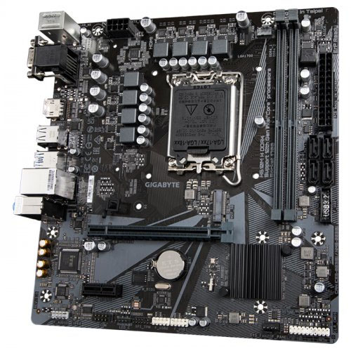 GIGABYTE INTEL H610M H DDR4 3200(OC) HDMI,VGA M.2 1700P USB 3.2 Gen1 (12-13. Nesil)