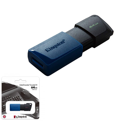 KINGSTON 64GB DataTraveler Exodia M USB 3.2 Gen 1 Flash Bellek DTXM/64GB