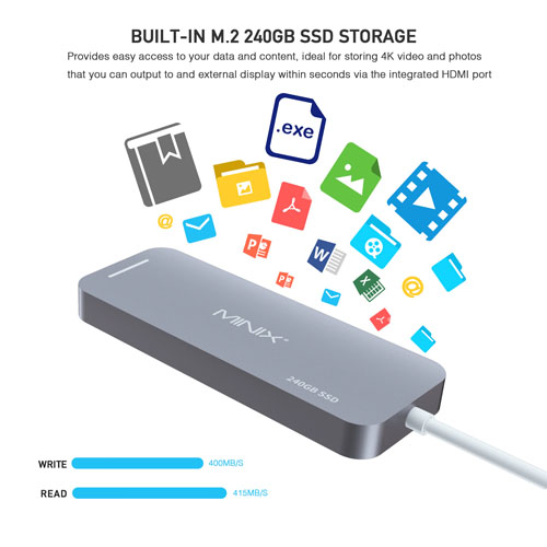 MİNİX NEO-S2SI MULTİPORT 240GB USB-C TAŞINABİ...