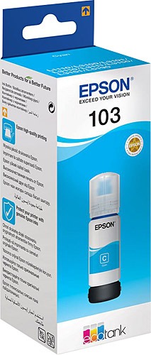 EPSON T00S24A 103 Cyan Mavi ie Mrekkep