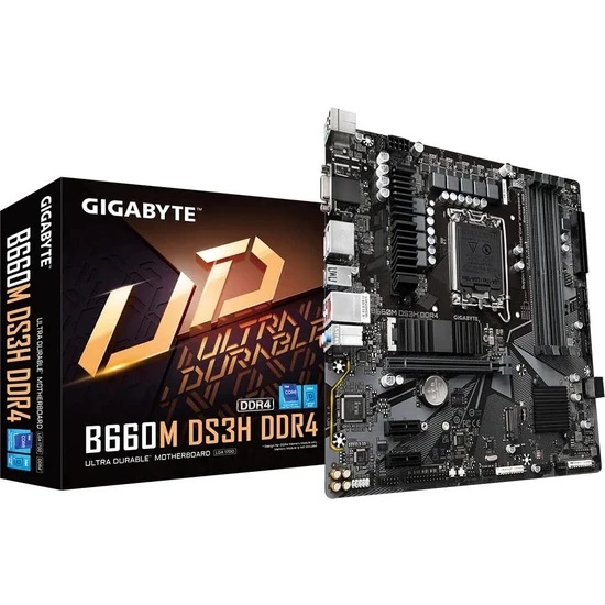 GIGABYTE INTEL B660M DS3H DDR4 5333(OC)MHz HD...