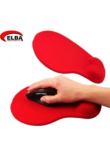 Elba K06152 Kırmızı Bileklikli Jel Mouse Pad