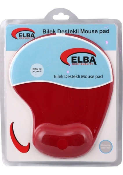Elba K06152 Kırmızı Bileklikli Jel Mouse Pad