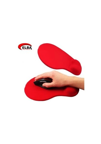 Elba K06152 Kırmızı Bileklikli Jel Mouse Pad