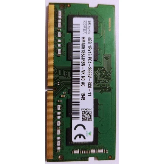 SK HYNIX 4GB DDR4 2666Mhz Notebook Ram HMA851...