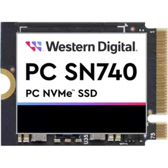 WD SN740 2280 512GB NVME PCIE M.2. 5150/4850 SSD (Kutusuz) SDDPNQD-512G Gen4x4