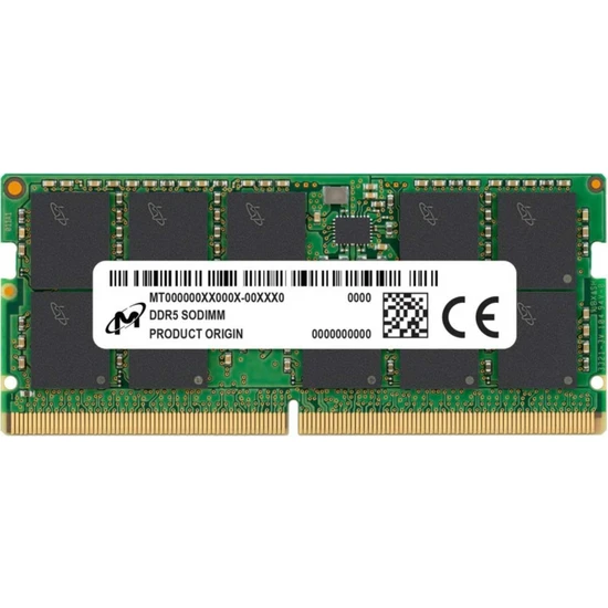 MICRON 8GB DDR5 4800Mhz CL40 Notebook Ram MTC4C10163S1SC48BA1 (Kutusuz)