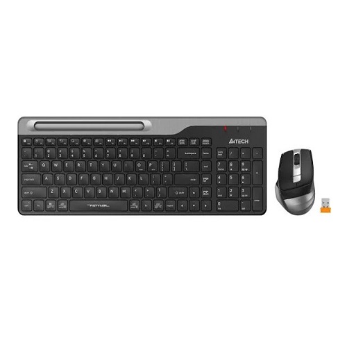 A4 TECH FSTYLER Q BLUETOOTH+2.4G NANO FN Multimedya Gri Klavye Mouse Set FB2535C