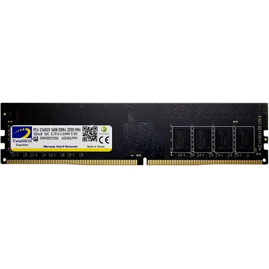 TWINMOS 16GB DDR4 3200Mhz CL22 Pc Ram MDD416GB3200D (1.2V)
