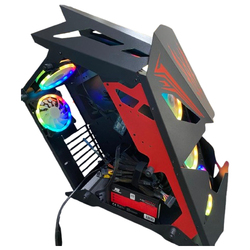 REVENGE DARK LORD 650W 80+ TEMPERLI CAM SIYAH 8X12CM RGB FAN ROBOTİK ATX KASA