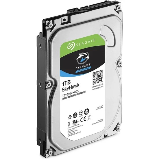 SEAGATE 3.5 SKYHAWK 1TB 5400RPM 256MB SATA3 Gvenlik HDD ST1000VX013 (7/24) Seagate TR Disty Garantilidir