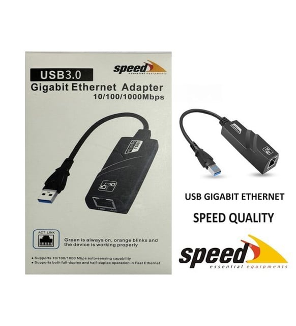 Speed SP-UE050 USB 3.0 to RJ45 10/100/1000 Mbps Gigabit Ethernet evirici