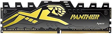 Apacer Panther Black-Gold 16GB ( 1x16GB) DDR4 3200Mhz Soutuculu C16 Gaming PC Ram AH4U16G32C28Y7GAA-1