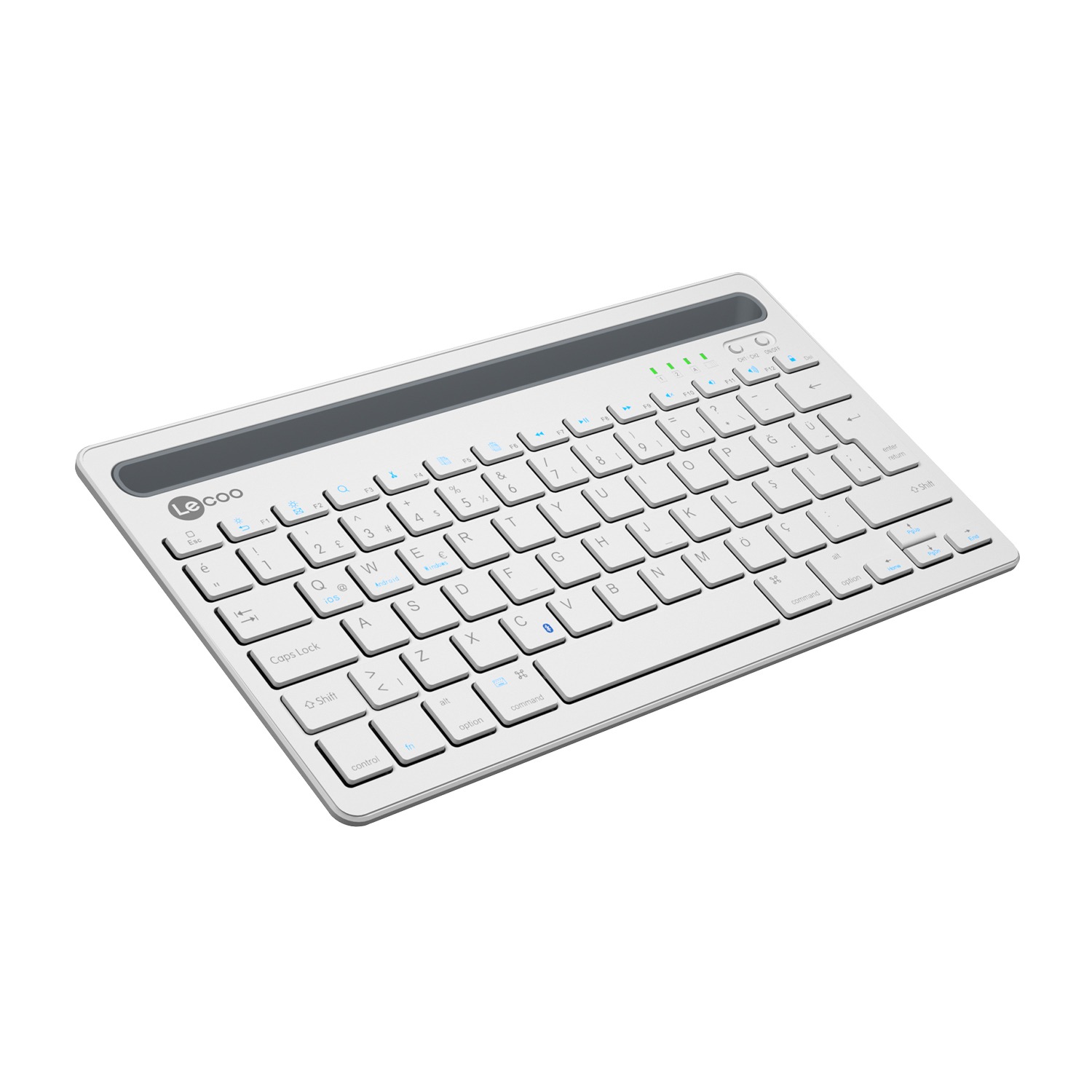 LENOVO LECOO BK100 Q Kablosuz Bluetoothlu Beyaz Klavye