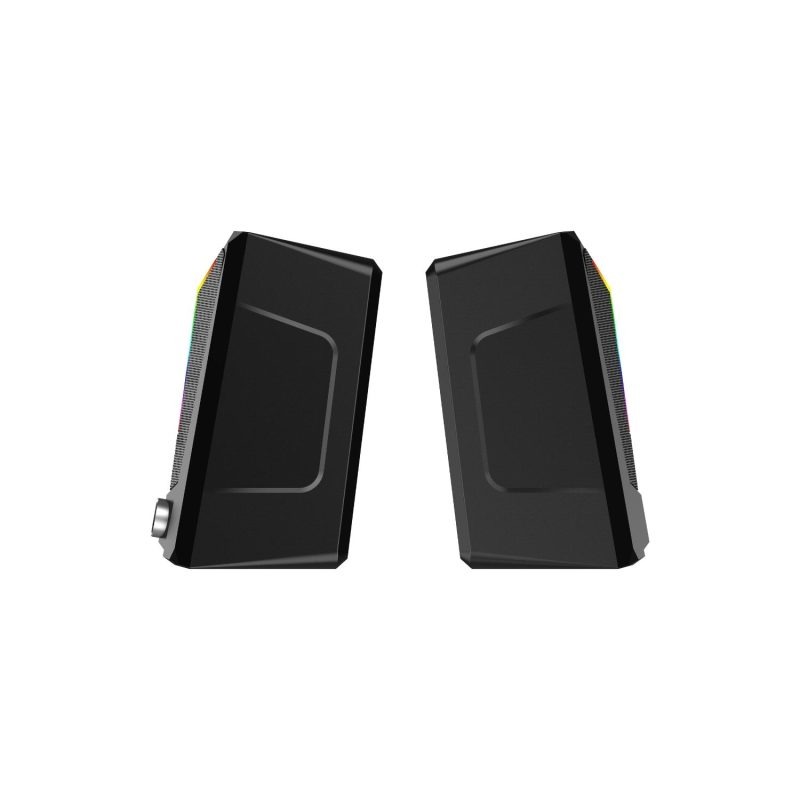 LENOVO DS104 LECOO 1+1 3W*2 RGB Aydınlatmalı Usb+3.5mm Jacklı Siyah Hoparlör