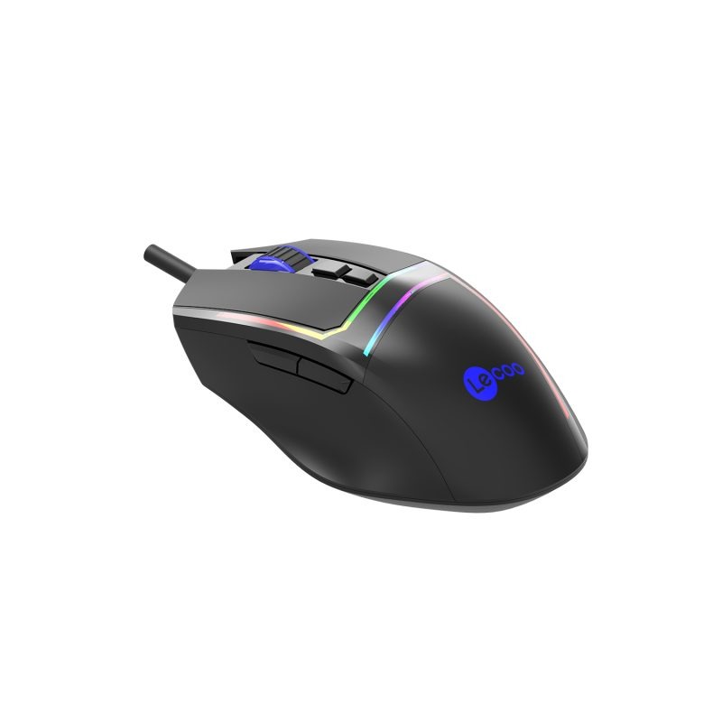 LENOVO LECOO MS106 Usb+Kablolu 3200DPI+7 Tuşlu RGB Aydınlatmalı Gaming Mouse